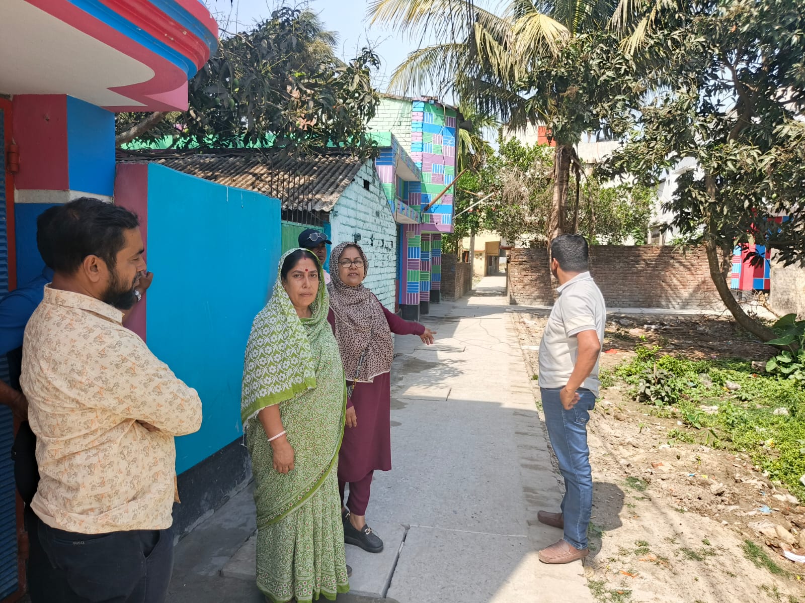 আলমডাঙ্গা পৌরসভার ৩নং ওয়ার্ড আনন্দধাম কালীতলা নিম্নআয় এলাকার উন্নয়ন চিত্র ( কাজের আগের ছবি ও পরের ছবি)